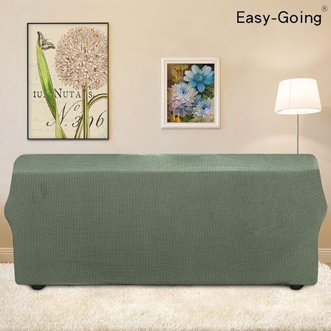 Easy-Going Stretch Oversized Sofa Couch Slipcover Washable Greyish Green | - Image 4