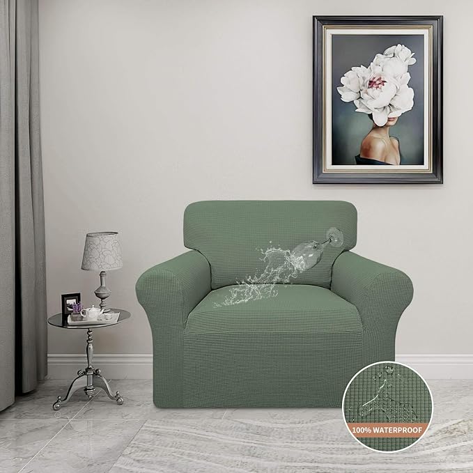 Easy-Going 100% Waterproof Oversized Chair Couch Cover, Stretch Sofa Cover | - Image 2