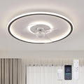 20" Flush Mount Ceiling Fan with Lights and Remote, 6 Wind Speeds, Dimmable LED for Bedroom, Kids Room and Living Room