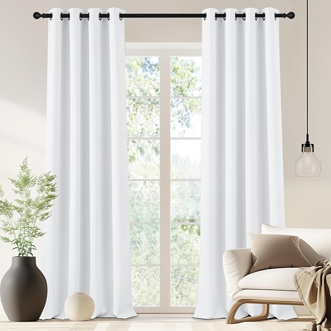 NICETOWN Blackout Drapery Curtain Panel 90 inches Long by NICETOWN