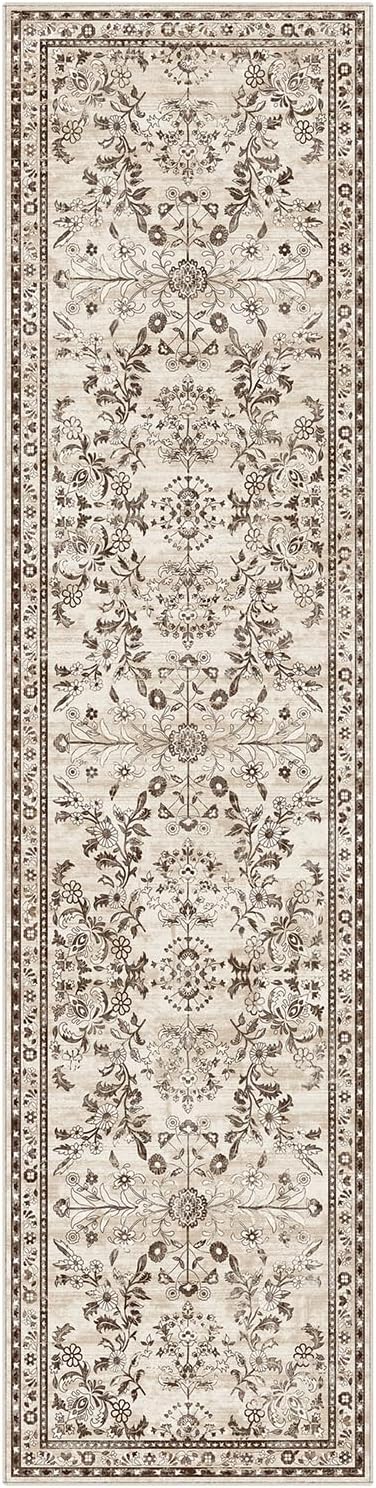 Yamaziot 2x8 Washable Hallway Runner Rug Non Slip Floral Carpet, Stain Resistant - Image 7