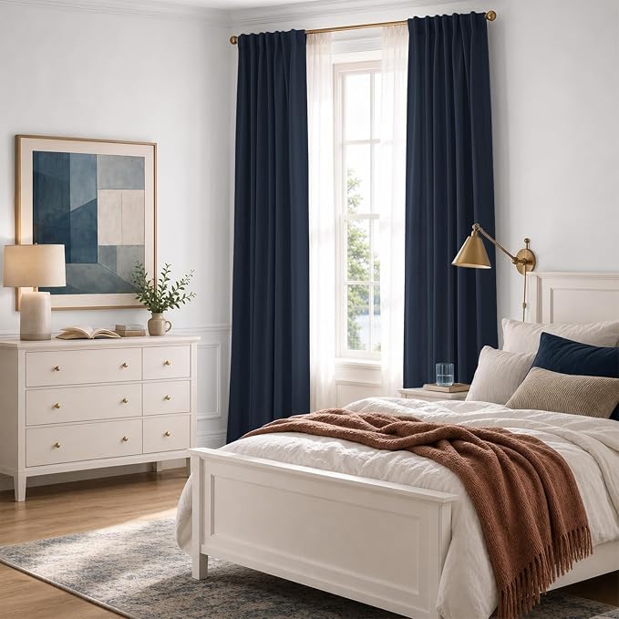 INOVADAY 100% Blackout Linen Curtains - Image 4