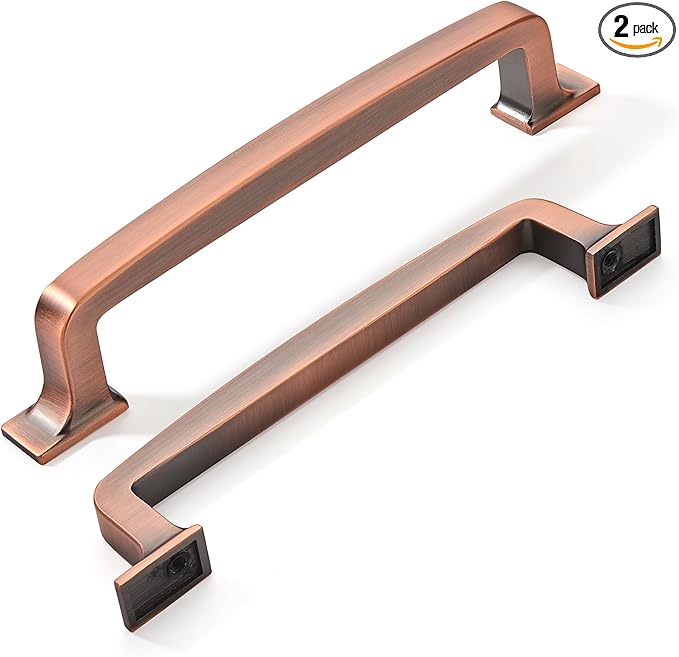 Khtumeware 2 Pack 5 Inch Antique Copper Cabinet Pulls - Drawer & Cabinet Handles