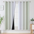 Sage Green and Greyish White Ombre Blackout Curtains by ESTELARTEXTILER