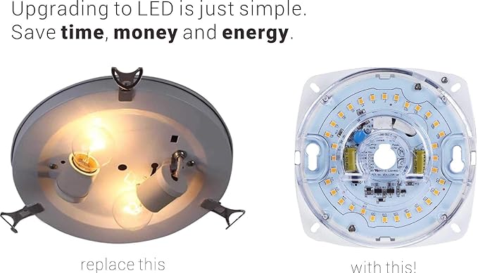 5.5" LED Light Engine, 23W 1700LM, 3000K Warm White, Retrofit Module for Ceiling Lights, Ceiling Fans, Pendants, Lanterns, Garden Lights, UL/ES/JA8 Certified