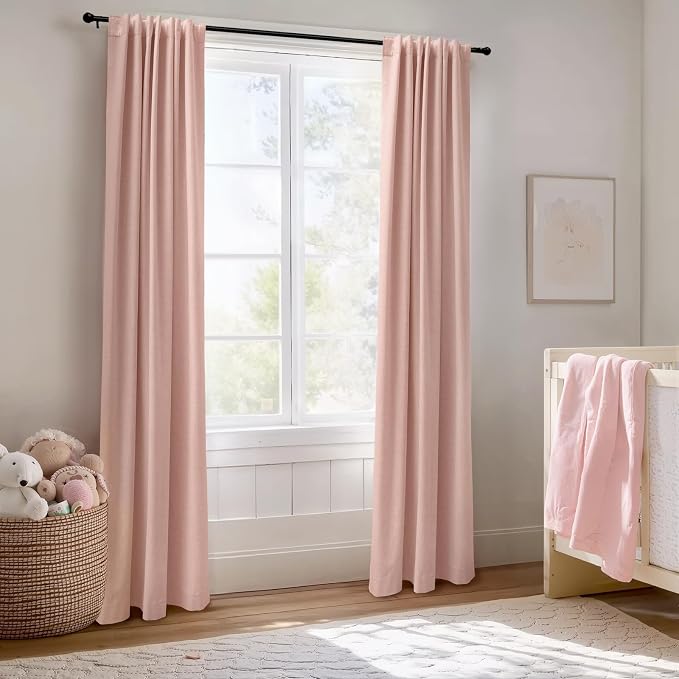 Faux Linen Total Blackout Curtains - Image 5
