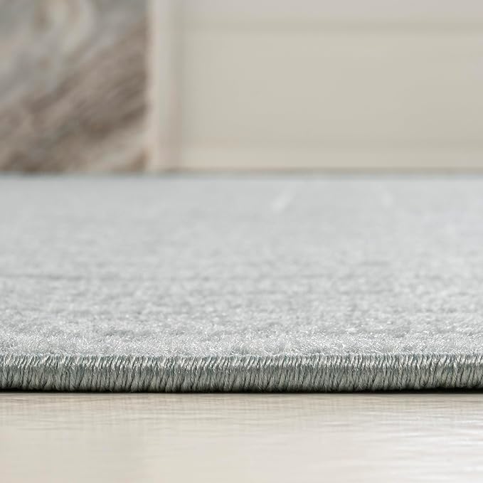 Eyely NCS101F-5 Odense High-Low Minimalist Angle Geometric Light Blue/Cream 5 ft. x 8 ft. Indoor/Outdoor Area Rug, for Home, Backyard, Patio, Porch, Bedroom, Kitchen, Living Room