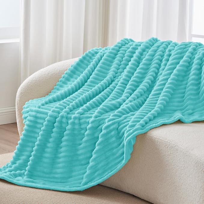 BEDELITE Ribbed Twin Blanket for Couch & Bed, Warm Yet Lightweight, Ribbed - Image 8