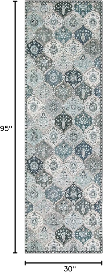 Lahome Moroccan Washable Runner Rug - Image 2