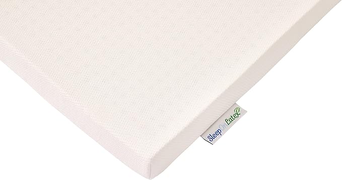 Pure Green Natural Latex Mattress Topper w/Luxury Cover - Medium Firmness - 3 Inch - Twin Size (GOLS Certified Organic)