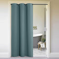 NICETOWN Greyish Green Doorway Curtain Privacy, Door Cover Curtain, Sound Reducing Winter Insulated Thermal Room Darkening Blackout Curtains for Bedroom, 84 inch Length (1 Panel, 5ft Wide by 7ft Long)