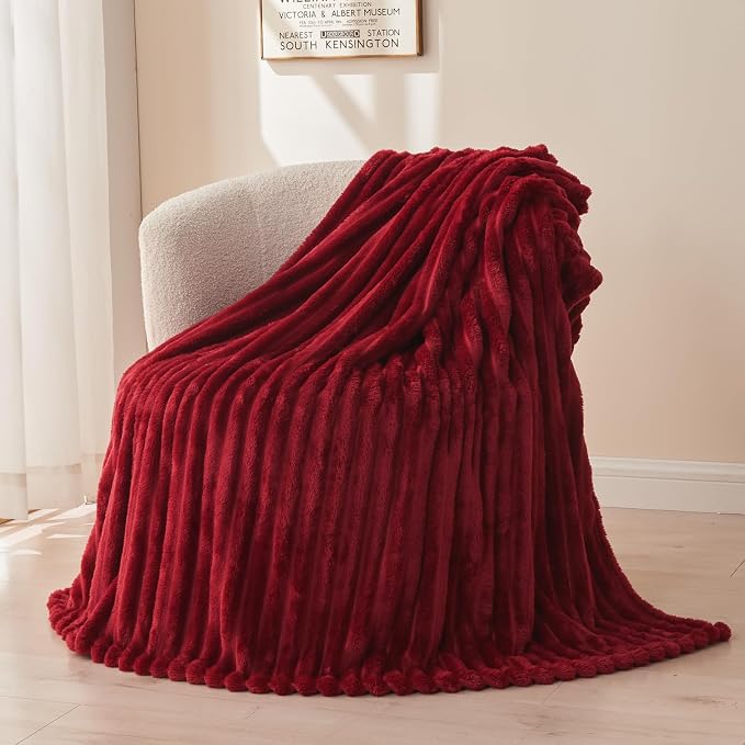 NEWCOSPLAY Fleece Ribbed Cozy Twin Blanket by NEWCOSPLAY
