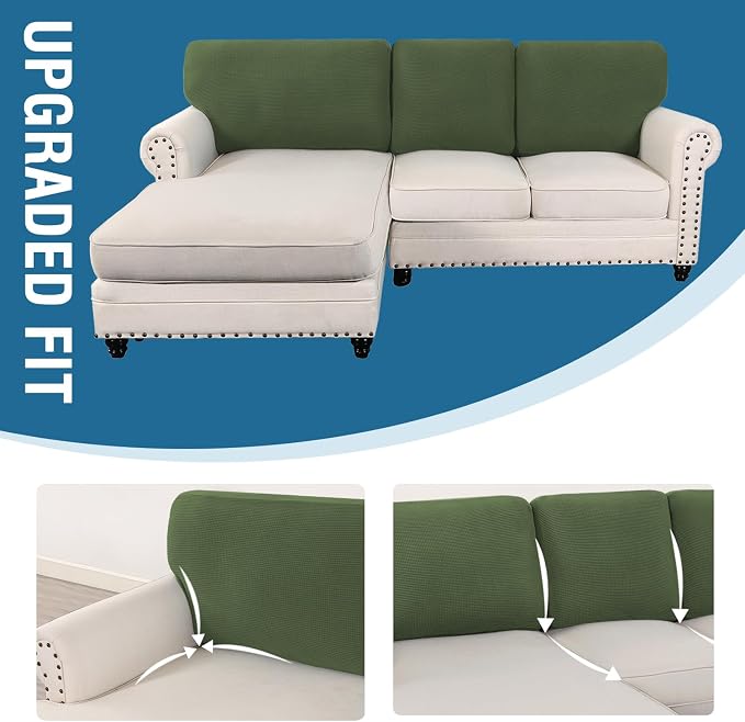 H.VERSAILTEX Backrest Cushion Covers Sectional Couch Back Cushion Covers - Image 7