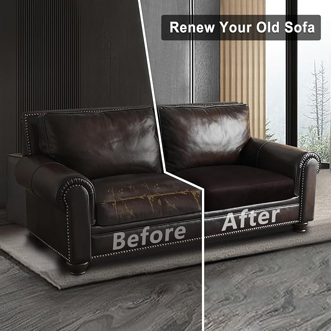 ANARACHON Leather Look Couch Cushion Covers Sofa Seat Slipcovers Sets Couches - Image 7