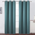 Sea Teal Thermal Blackout Curtains/38 x 84 Inch/Set of 2 Panels Room Darkening by Lemomo