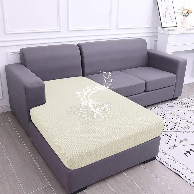 Waterproof Sectional Couch Covers, Non Slip Sofa Cushion Covers | L Shape by hyha