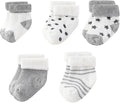 Unisex Baby Terry Socks 5-Pack for Baby boy and girl 0-12 Months Warm Cotton Socks
