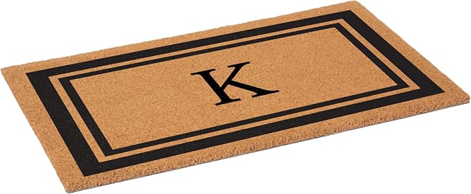 Calloway Mills 152961830K Black Border 18" x 30" Monogram Doormat - Image 3