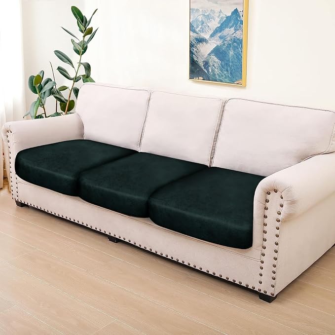 ANARACHON Leather Look Couch Cushion Covers Sofa Seat Slipcovers Sets Couches - Image 7