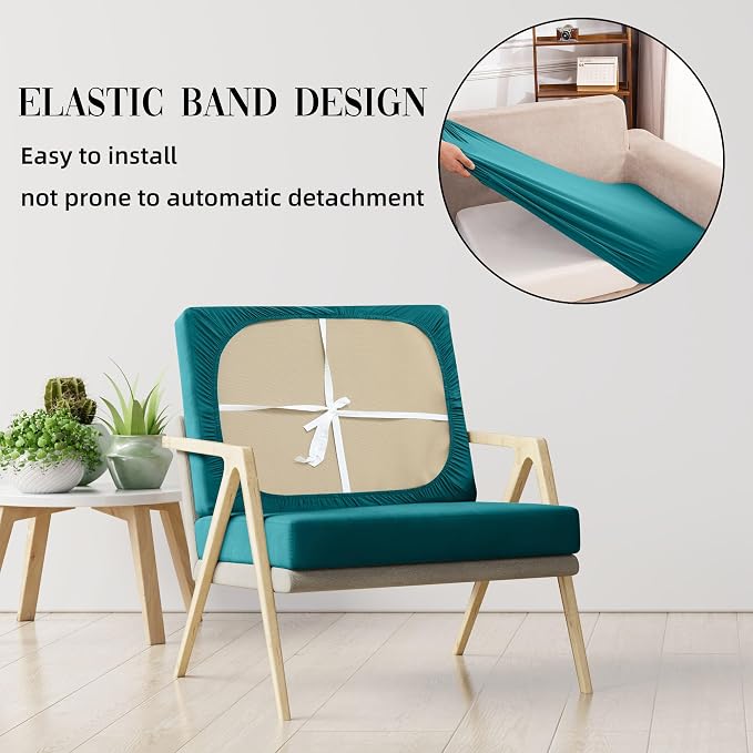 12PCS Patio Cushion Covers, Patio Furniture Couch Seat Slipcovers | Washable - Image 5