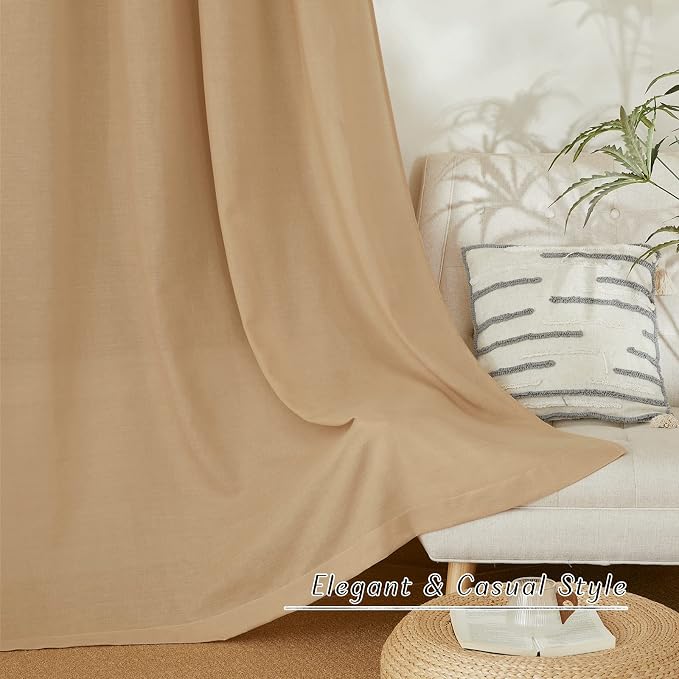 NICETOWN Linen Curtains 96 inches Long - Image 7