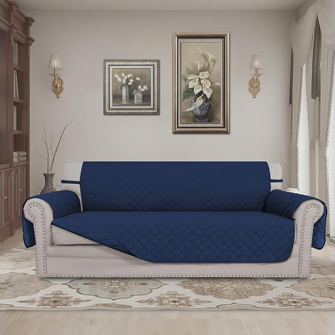 Easy-Going Reversible Couch Cover, 3 Cushion Sofa, Water Resistant Furniture Mat - Image 2