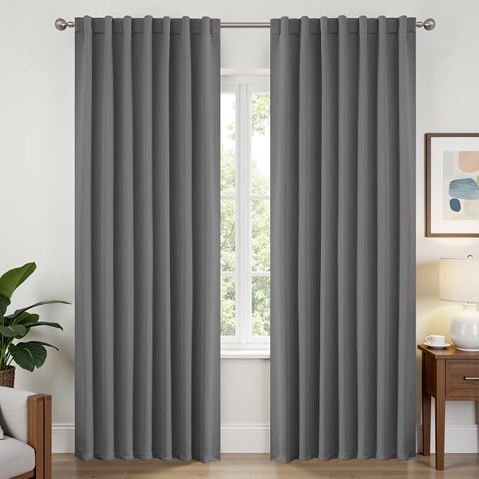 Joydeco 90 Inch Blackout Curtains by JOYDECO