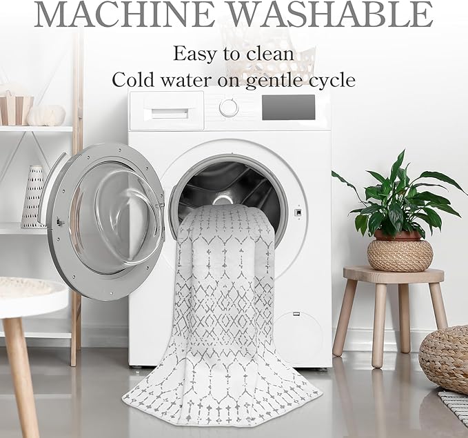 Lahome Moroccan Machine Washable Rugs 6x9 Rug - Image 3