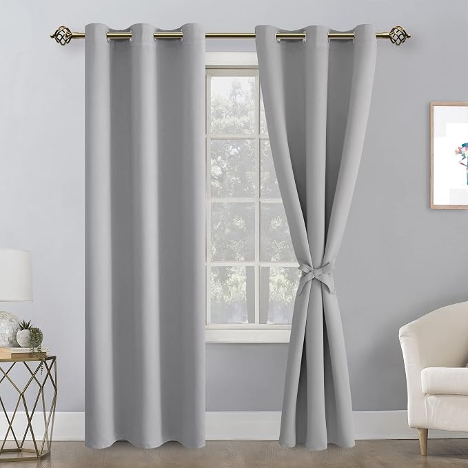 Blackout Curtains for Bedroom, 42 x 84 Inch, 2 Panels | Thermal Insulated & - Image 8