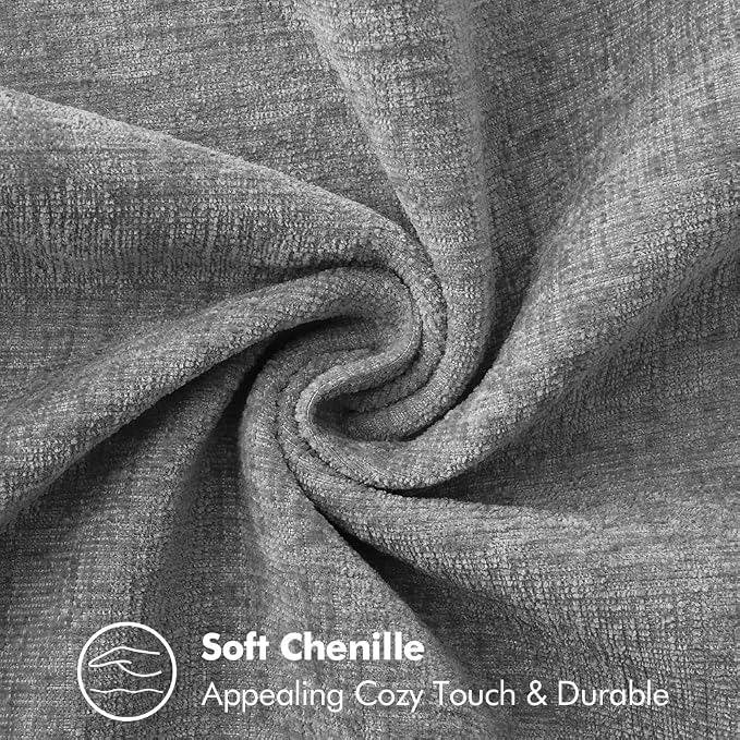 MIULEE Decorative Couch Throw Pillow Covers 20x20 Inch Dark Gray 2 Pack | - Image 4
