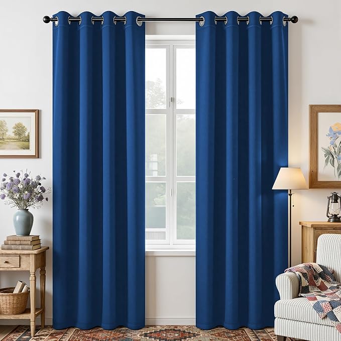 Joydeco Blackout Curtains 120 inches Long 2 Panels Set, Thermal Insulated Long by JOYDECO