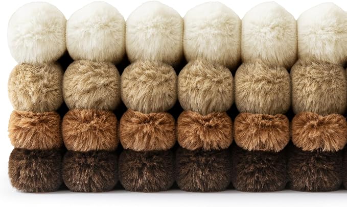 MIULEE Faux Fur Plush Decorative Throw Pillow Covers 18x18, Soft Boho Farmhouse - Image 7