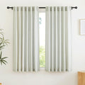 RYB HOME Linen Semi Sheer Kitchen Curtains Over Sink 36 inches Length | Light by RYBHOME