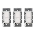 Lutron Caseta Original Smart Light Switch (Lutron Smart Hub Required), for Home, LED Lights, and Fans, 6 Amp, Single-Pole/3-Way, Neutral Required, PD-6ANS-WH 3 Pack, White