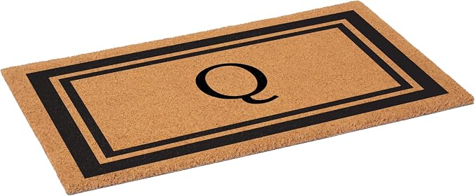 Calloway Mills 152961830Q Black Border 18" x 30" Monogram Doormat - Image 3