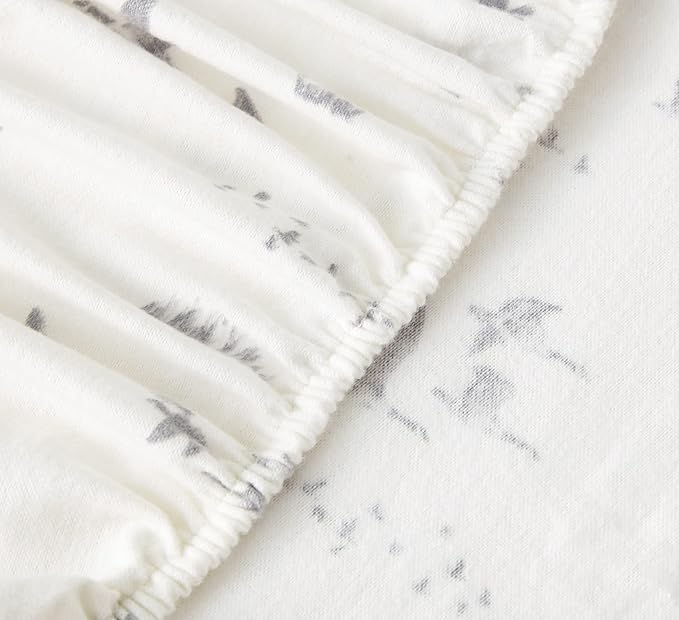 Eddie Bauer - Flannel Sheets Twin Size, Anti-Pilling & Wrinkle Resistant Cotton, Touchably Soft for All-Season Comfort - Bed Sheets with Matching Pillowcase & Fitted Sheet (Geese Meadow Yellow)