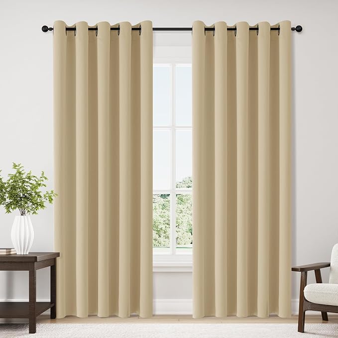 ChrisDowa Blackout Curtains for Bedroom and Living Room 70 Inches Wide | 2 by ChrisDowa