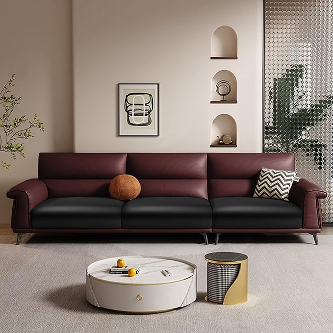 Fuloon Faux Leather Couch Cushion Slipcover, Waterproof Stretch Covers - Image 6