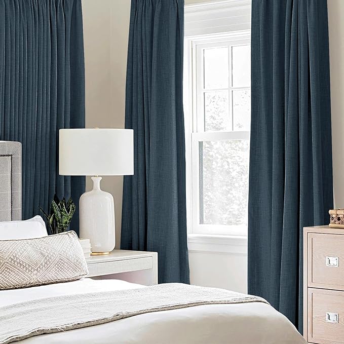MIULEE 100% Blackout Linen Curtains - Image 2
