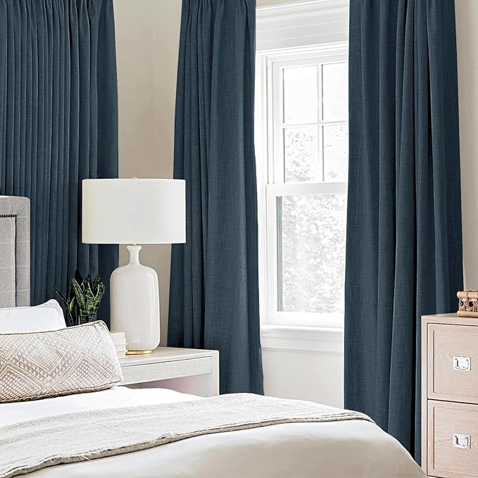 MIULEE 100% Blackout Linen Curtains - Image 2