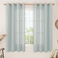 60 Inch Length Sheer Linen Curtains by LAMIT