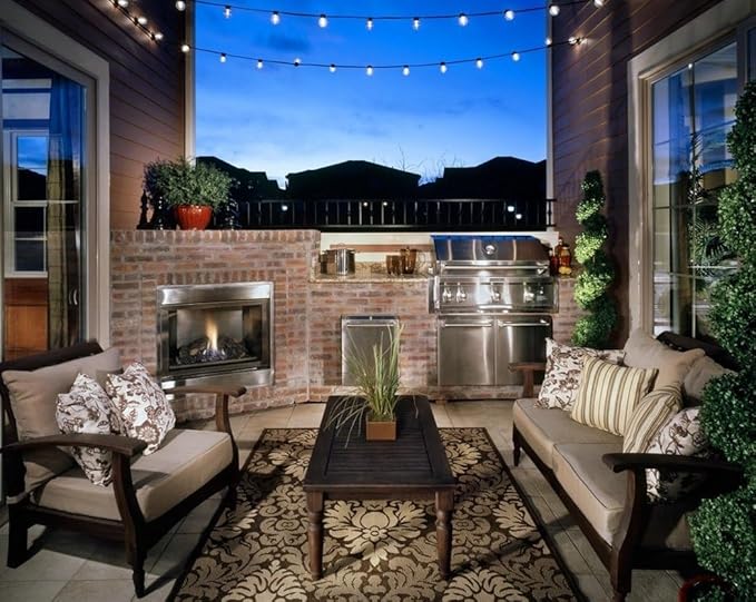 Lampat String Lights, LED 50 Lights Bulb 50Ft G40 Globe String Lights with Bulbs-UL Listd for Indoor/Outdoor Commercial Decor