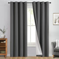 Yakamok Dove Grey 100% Blackout Curtains 84 Inches Long 50" Wide 2 Panel | by Yakamok