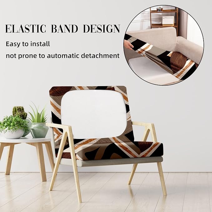 8Pcs Outdoor Cushion Covers, Elastic Patio Cushion Covers | Washable, - Image 5