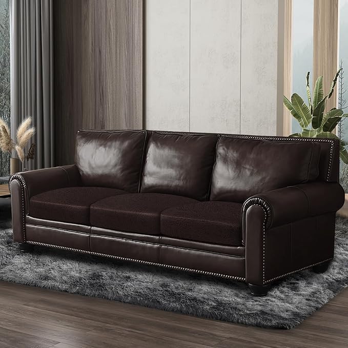ANARACHON Leather Look Couch Cushion Covers Sofa Seat Slipcovers Sets Couches - Image 8
