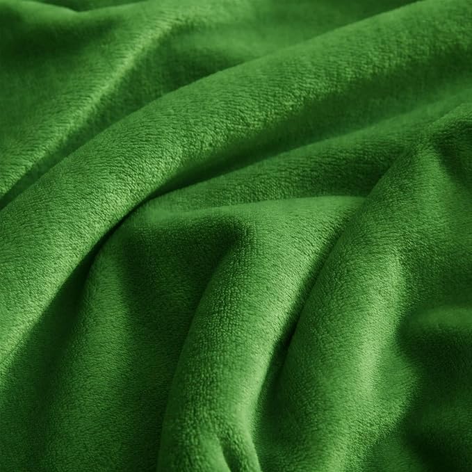 KMUSET Fleece Blanket Grey Queen Size Lightweight Cozy Plush Microfiber Solid - Image 5