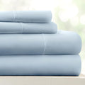 Linen Market Double-Brushed Microfiber Twin XL Sheet Set 3 Piece – Oeko-TEX Certified Ultra Soft & Wrinkle-Free - 16" Deep Pocket Sheets - Easy Care Twin XL Size - Light Blue