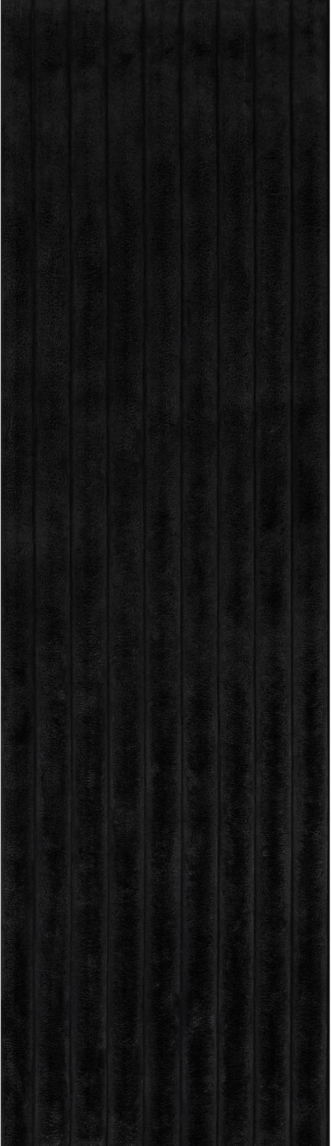 nuLOOM Kai Charcoal Striped Washable Runner Rug - Image 4