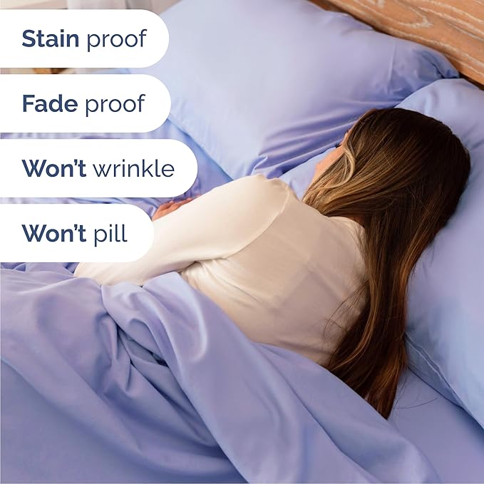 King 6 Piece Sheet Set - Comfy Breathable & Cooling - Ultra Soft Hotel Luxury Bedding Set w/ 8-16 Inch Deep Pockets - 1 Flat & 1 Fitted Sheet & 4 Pillowcases - Wrinkle Free and Easy Care - Lavender