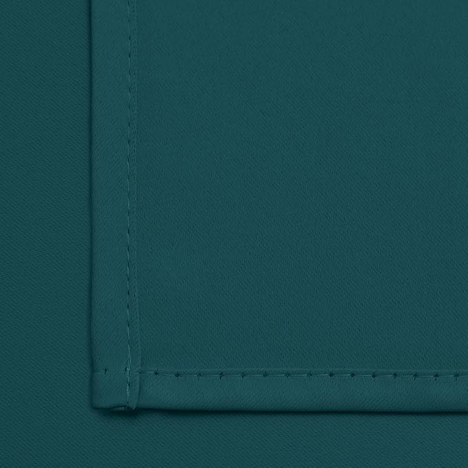 Yakamok Room Darkening Curtains 52x72 inch Length Dark Teal-Living Room | 2 - Image 5